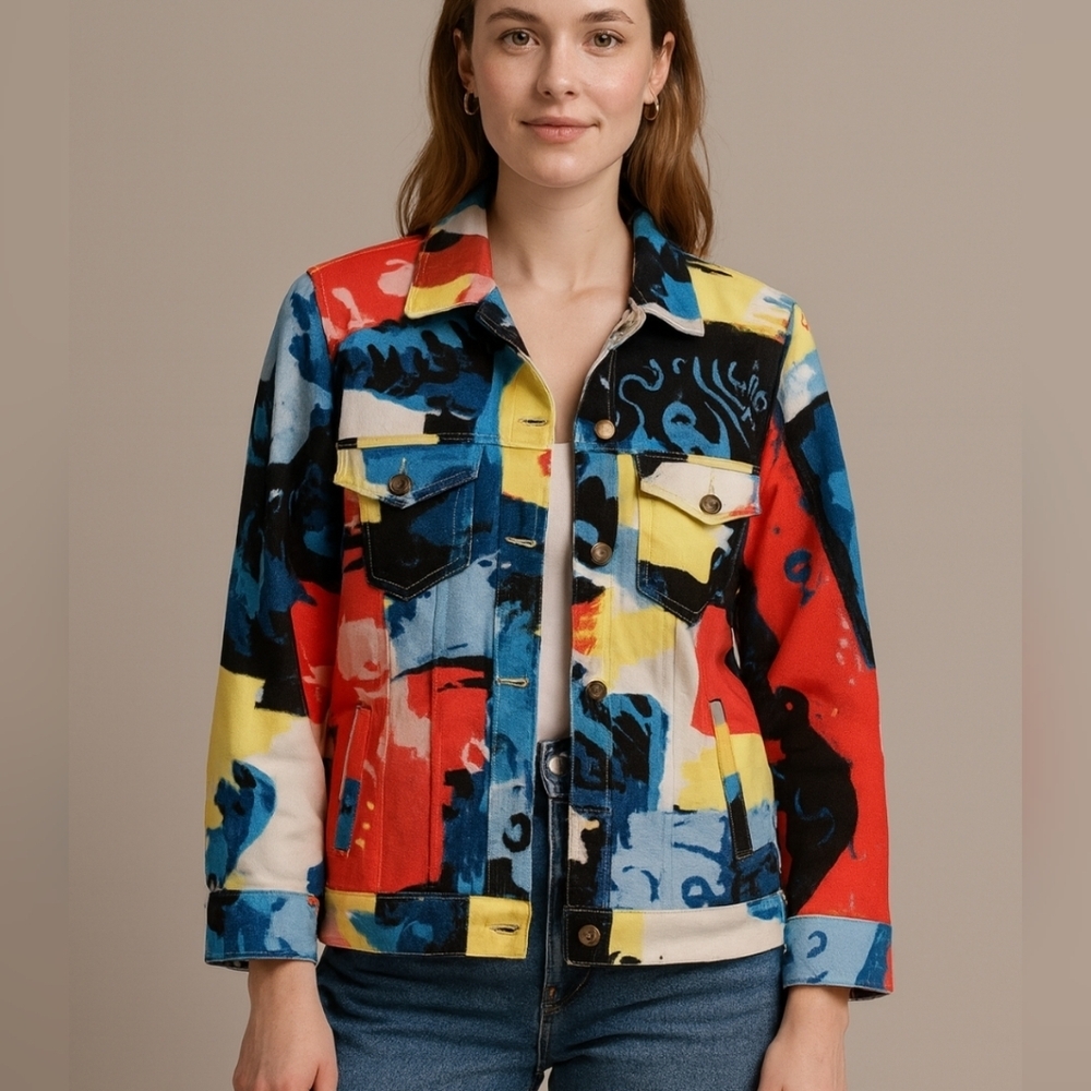 ORLY MULTICOLORE ARTISTIC JACKET SIZE SMALL